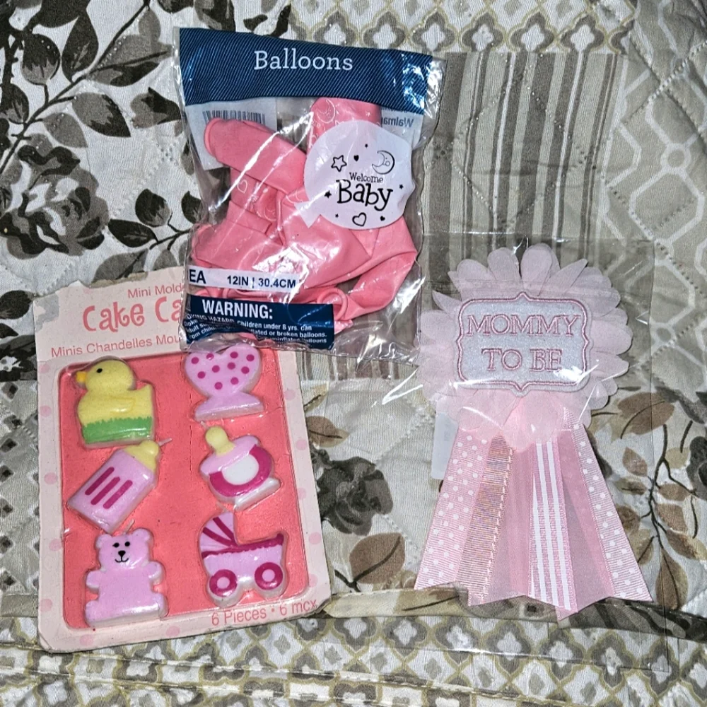Pink Baby Shower Bundle Set
